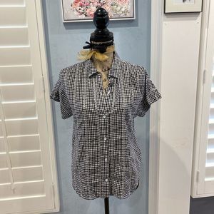 Cloth & Stone Women’s Black/White Checkered Top XS